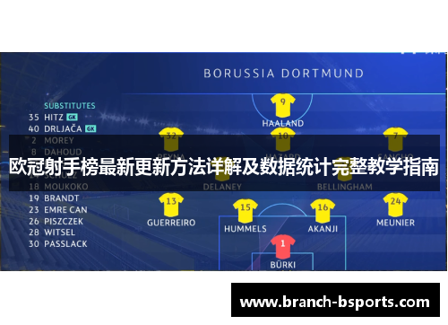 欧冠射手榜最新更新方法详解及数据统计完整教学指南 欧冠射手榜最新更新方法详解及数据统计完整教学指南